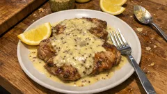 Bondiola a la mostaza en sartén: jugosa y con salsa cremosa de limón