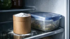 Truco del rollo de papel con bicarbonato para quitar el mal olor del refrigerador