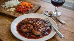 Solomillo de cerdo en salsa de la abuela: jugoso y con vino tinto, paso a paso