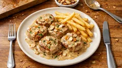 Solomillo de cerdo en salsa de almendras: cremoso, elegante y fácil de hacer en casa